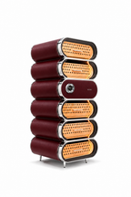 Raching Amber A6 Chromed in Burgundy Red color visualization