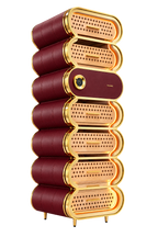 Raching Amber A7 gold burgundy red color visualization