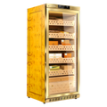 Raching MON1800A cigar humidor cabinet in Golden, Spanish cedar interior