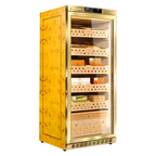 Raching MON1800A cigar humidor cabinet in Golden, Spanish cedar interior