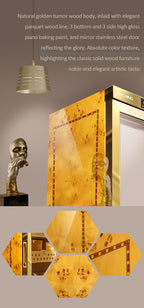 Raching MON5800A golden burl finish detail