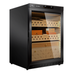 Raching MON800A cigar humidor cabinet in Black, Spanish cedar interior