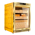 Raching MON800A cigar humidor cabinet in Golden, Spanish cedar interior