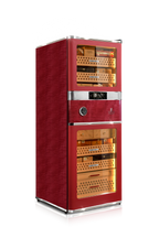 Raching RR880 cigar humidor cabinet in San Diego Red