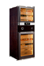 Raching RR980 cigar humidor cabinet in Caribbean Black